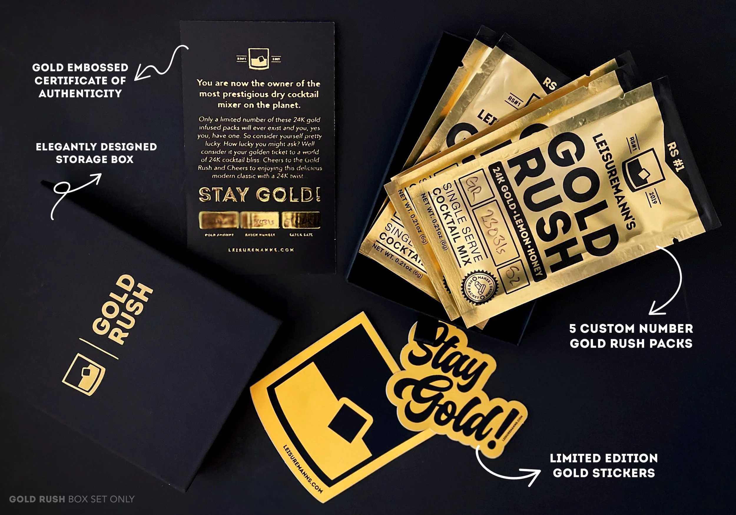 Leisuremann's Cocktail Mixes - Gold Rush